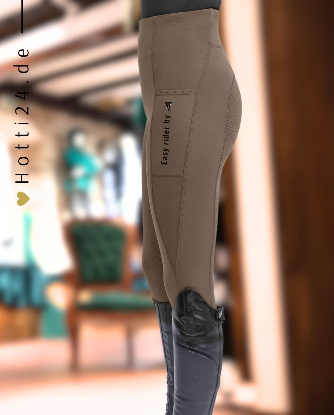 EURO STAR »Reitleggings ESLivia FullGrip Umbra