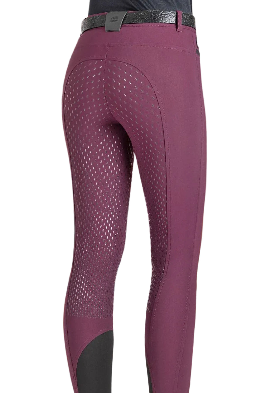 Equiline "Women's Breeches Naltef FullGrip Plum