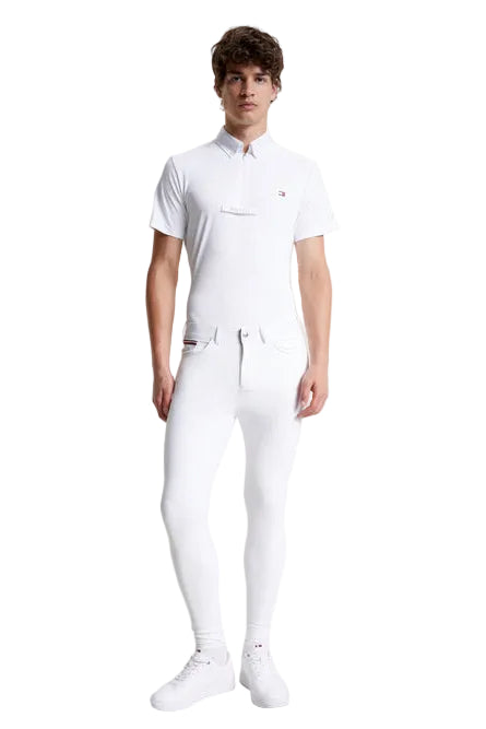 Tommy Hilfiger Equestrian® » Herren Reithose Geneva FullGrip All Year Weiß, fantastischer Hochleistungsstoff mit mehreren Funktionen, darunter schnelles Trocknen, feuchtigkeitsableitende Eigenschaften, UV-Schutz und 4-Wege-Power-Stretch Artikelnummer th08mfbr670-001 erhältlich bei www.Hotti24.de
