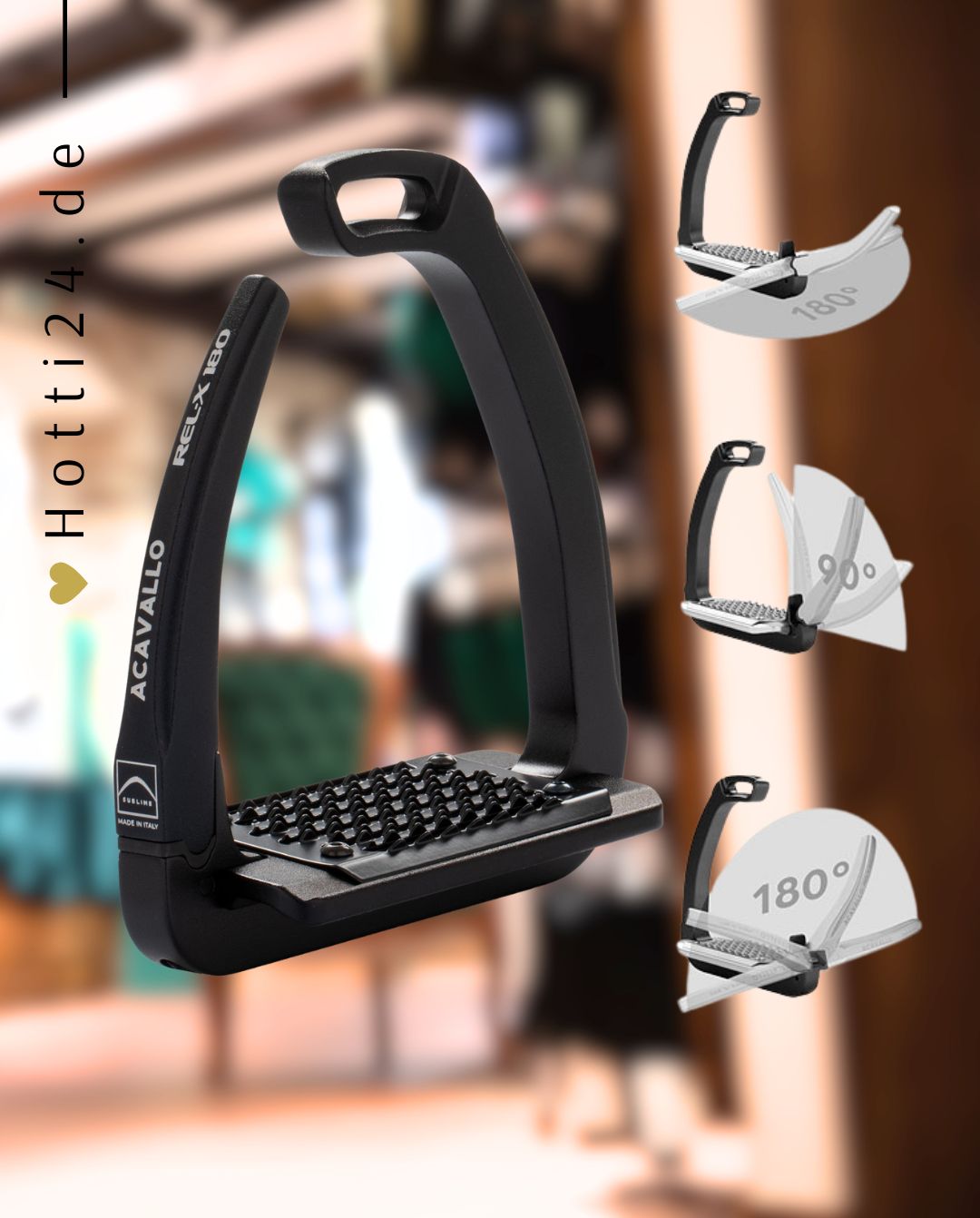 Acavallo »Sicherheitssteigbügel Rel-X 180 Black