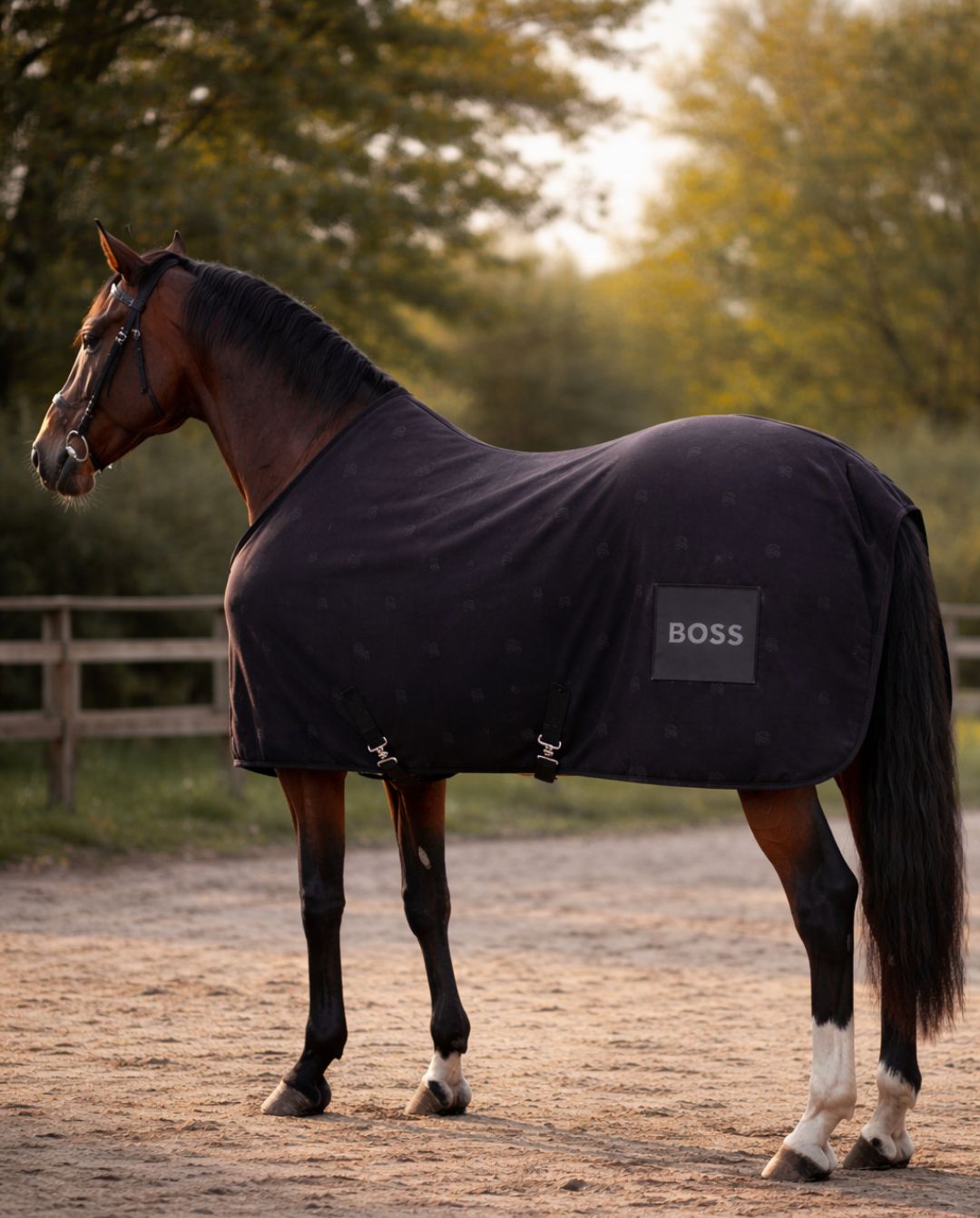 BOSS Equestrian »Cooler Rug Logo Black