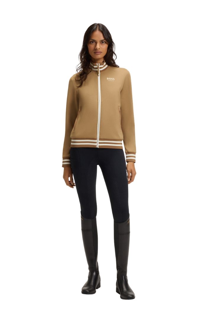 BOSS Equestrian »Damen Cardigan Ava Camel