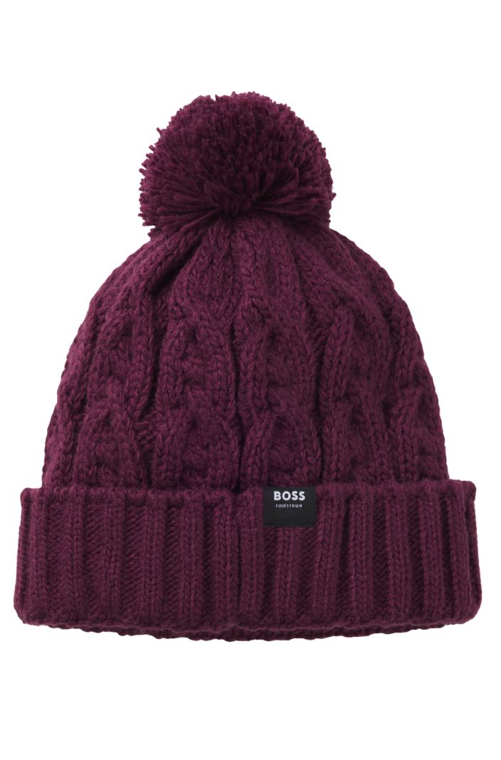 boss-equestrian-damen-muetze-bella-bobble-deep-purple