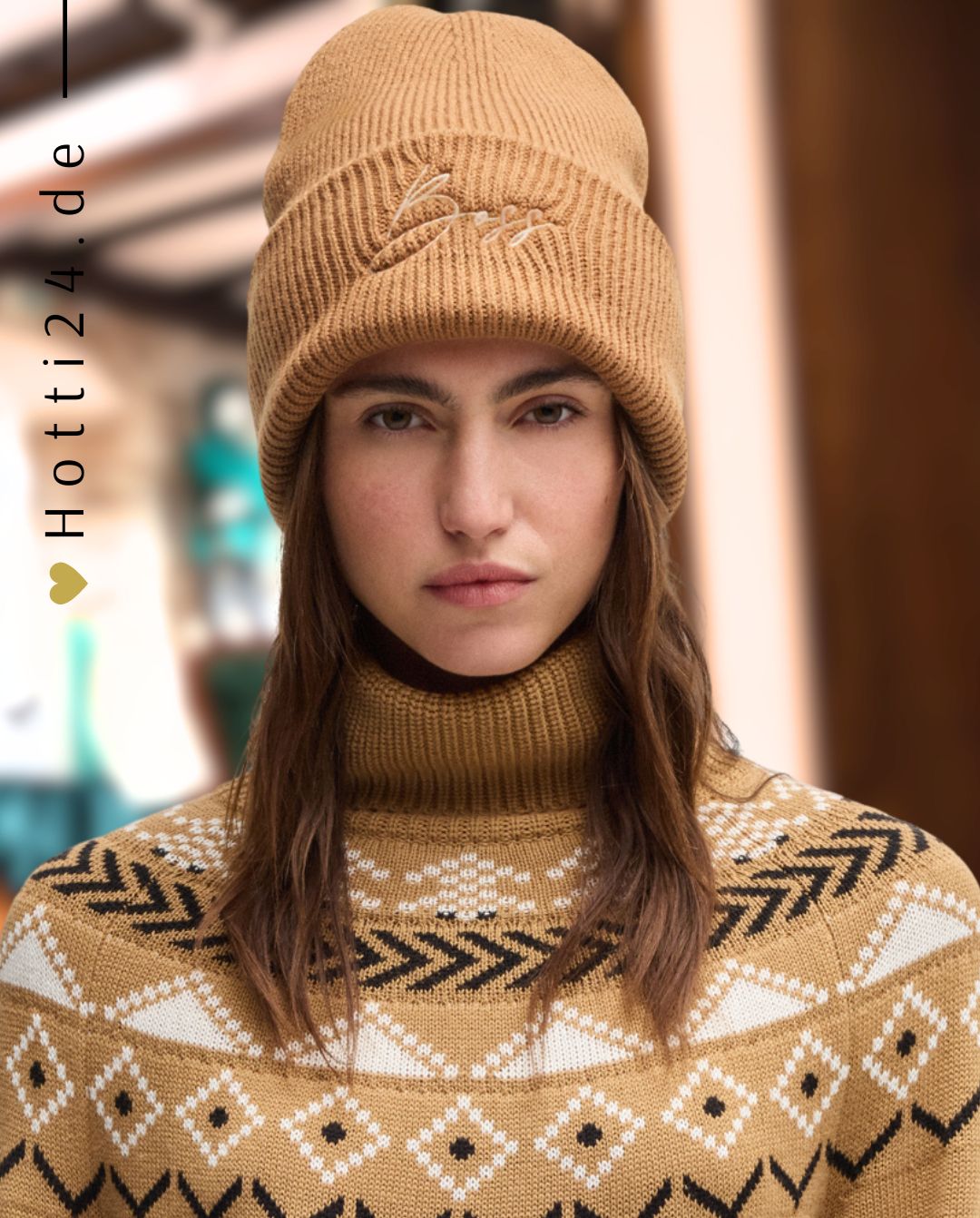 BOSS Equestrian »Mütze High Cuff Camel