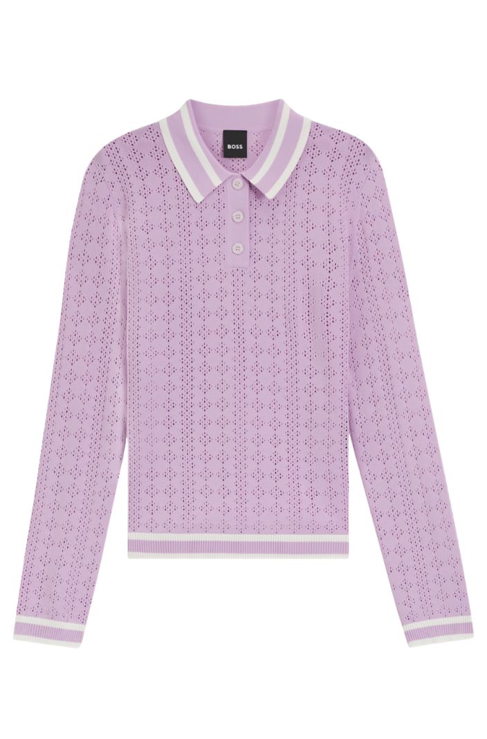 BOSS Equestrian »Damen Pullover Polo Pam Orchid