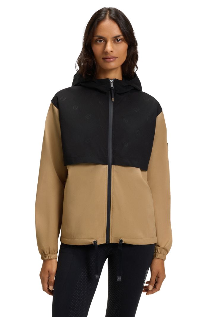 boss-equestrian-damen-regenjacke-louise-airbag-kompatibel-black-camel-b7w1401-001