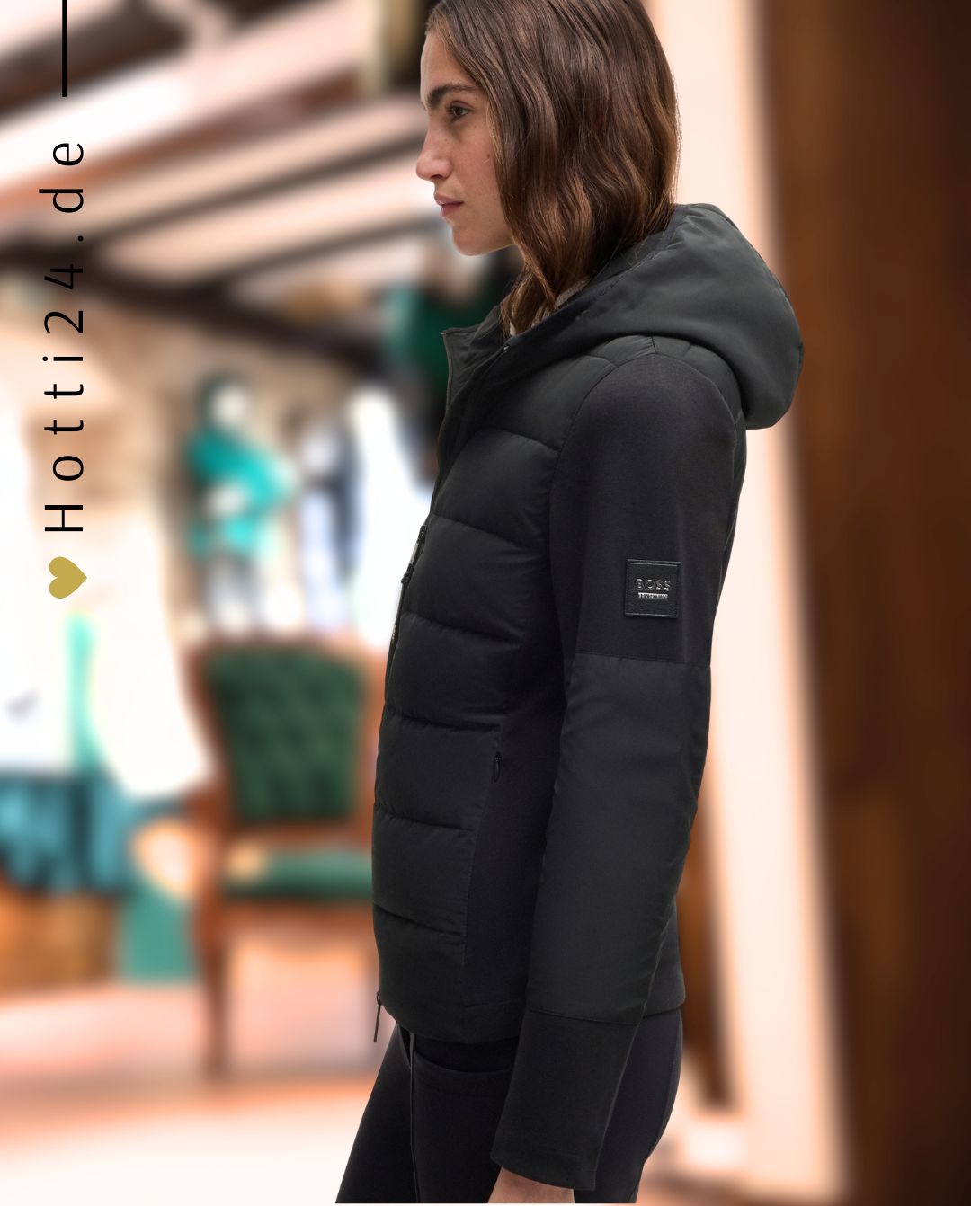 BOSS Equestrian "Quilted Jacket Jessy Hybrid Black