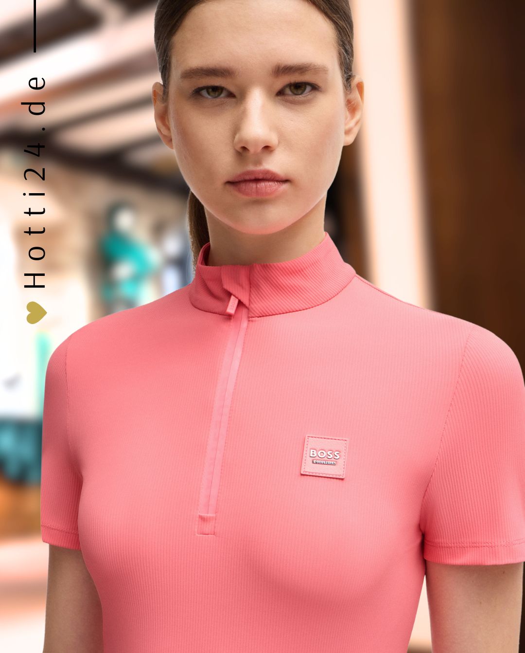 BOSS Equestrian »Trainingsshirt Maira Stripes Pink