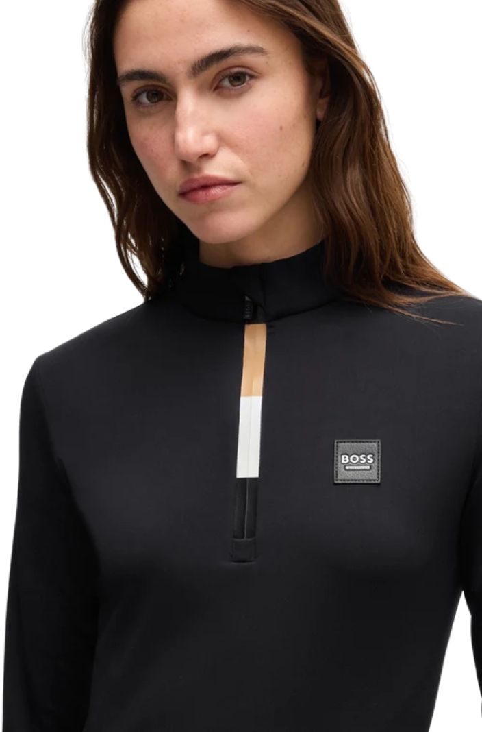 BOSS Equestrian Reitshirt Langarm Minou Schwarz