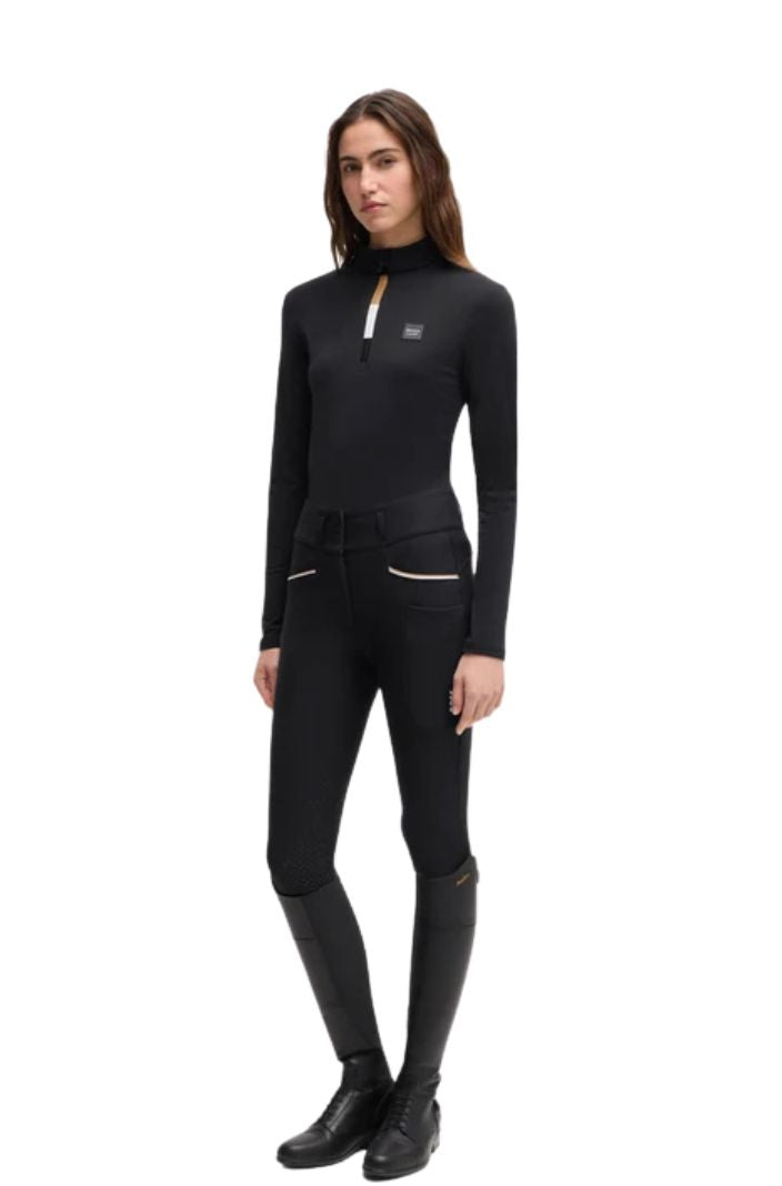 BOSS Equestrian Reitshirt Langarm Minou Schwarz