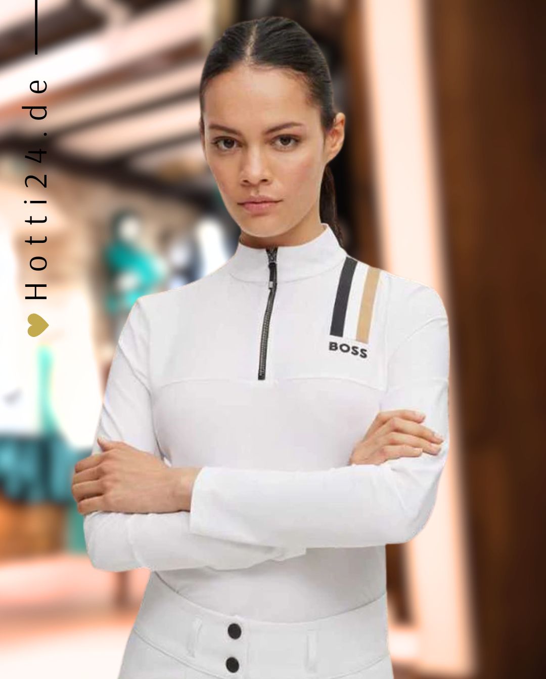 BOSS Equestrian »Trainingsshirt Evy White