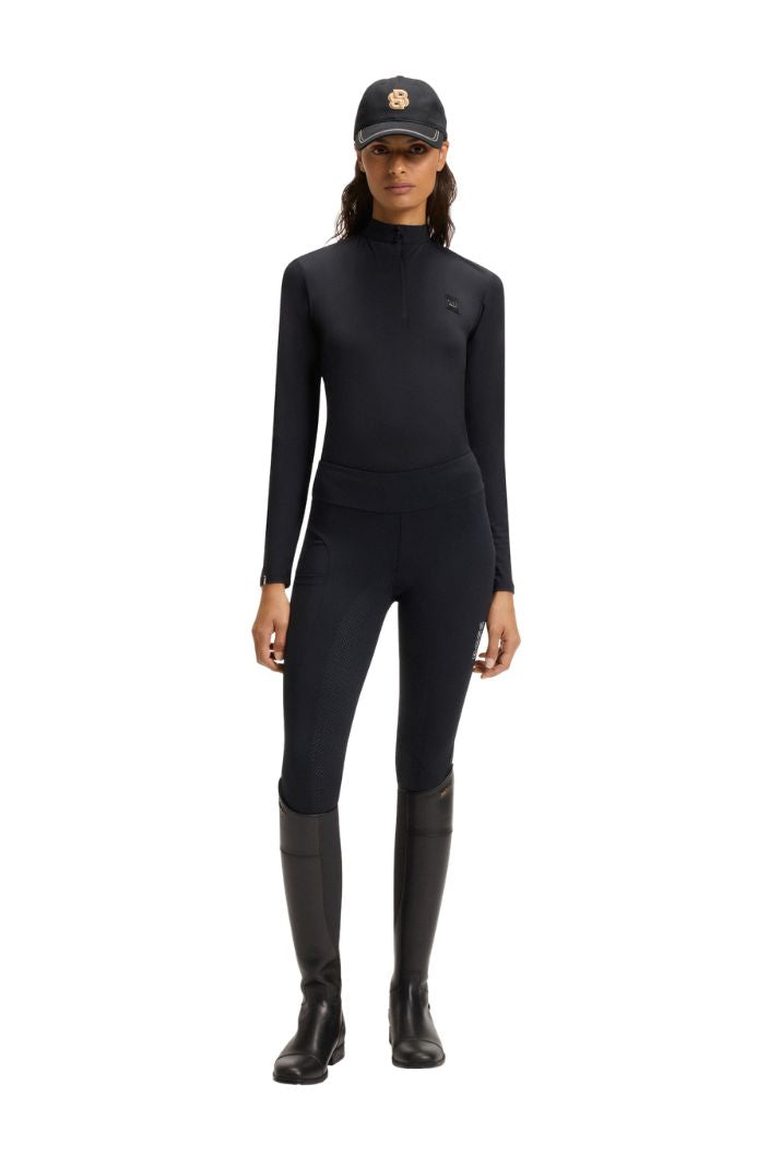 BOSS Equestrian Reitshirt Langarm Rachel Schwarz
