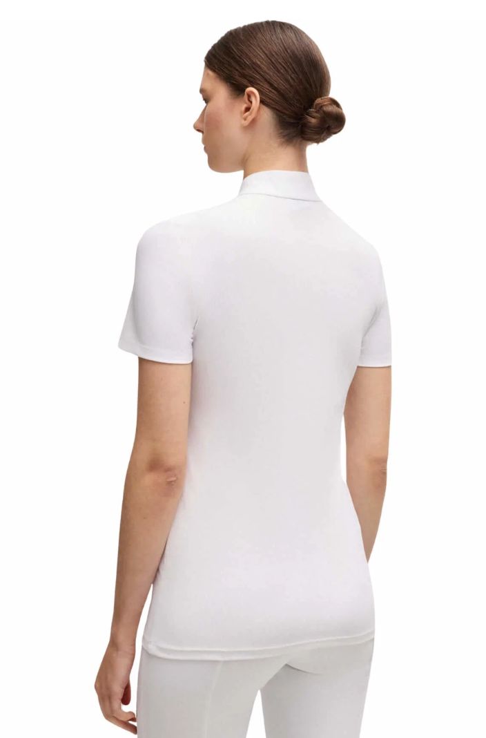 BOSS Equestrian Turniershirt Maira Stripes White