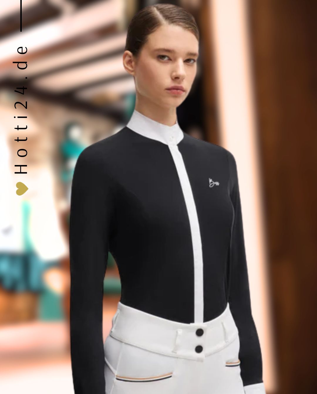 BOSS Equestrian »Turnierbluse Emma Black Stripes