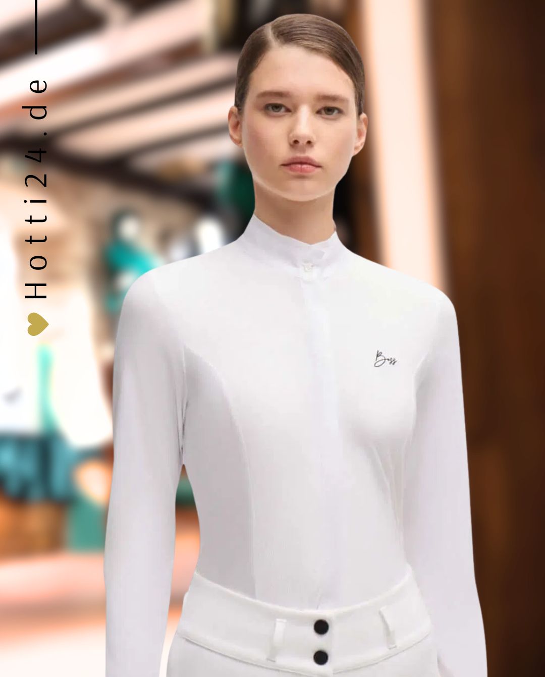 BOSS Equestrian »Turnierbluse Emma White Stripes