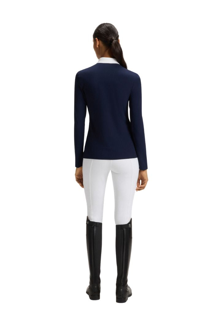 BOSS Equestrian Reitshirt Langarm Minou Sky Captain