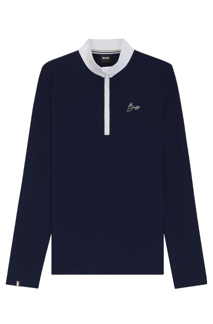 BOSS Equestrian Reitshirt Langarm Minou Sky Captain