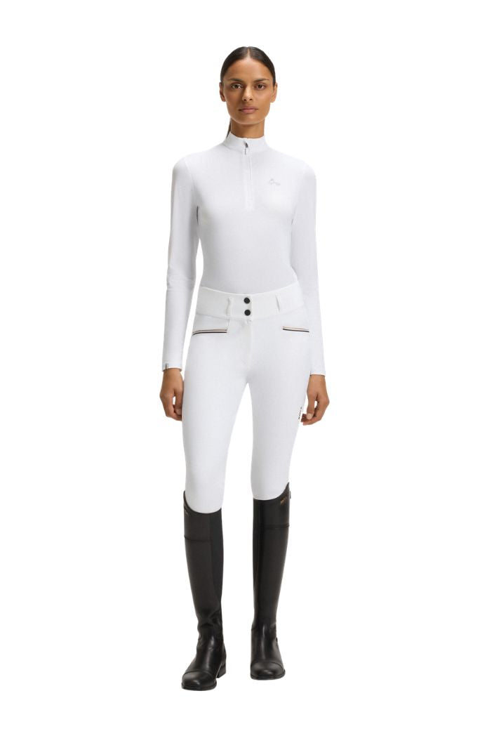 BOSS Equestrian Turniershirt Langarm Minou Weiß