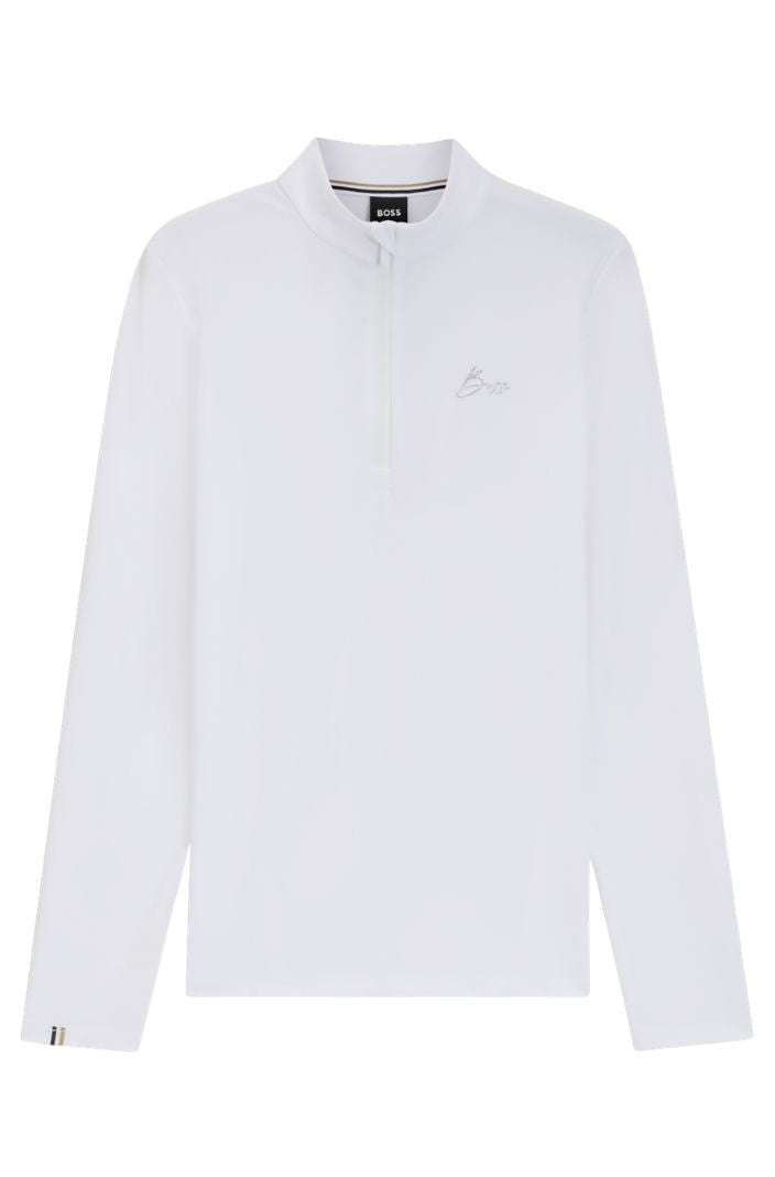 BOSS Equestrian Turniershirt Langarm Minou Weiß