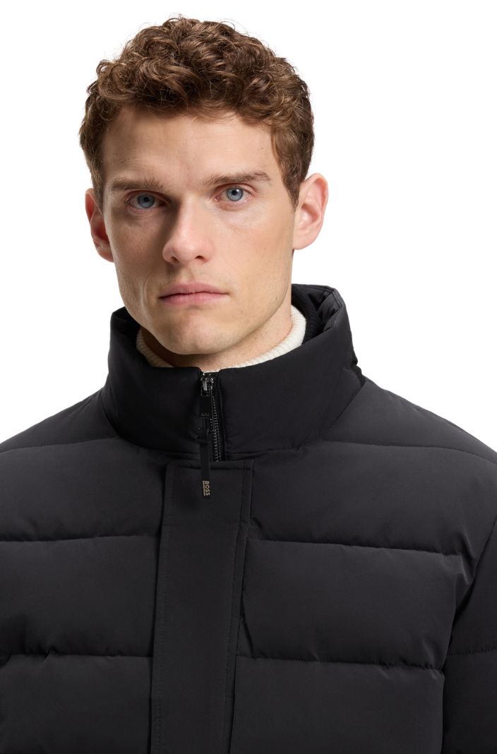 BOSS Equestrian Jacke Jamie Velvet-Optik Schwarz