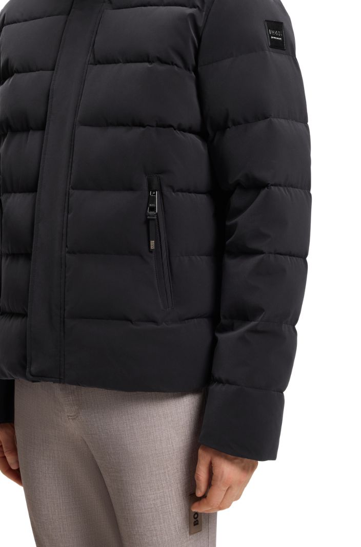 BOSS Equestrian Jacke Jamie Velvet-Optik Schwarz