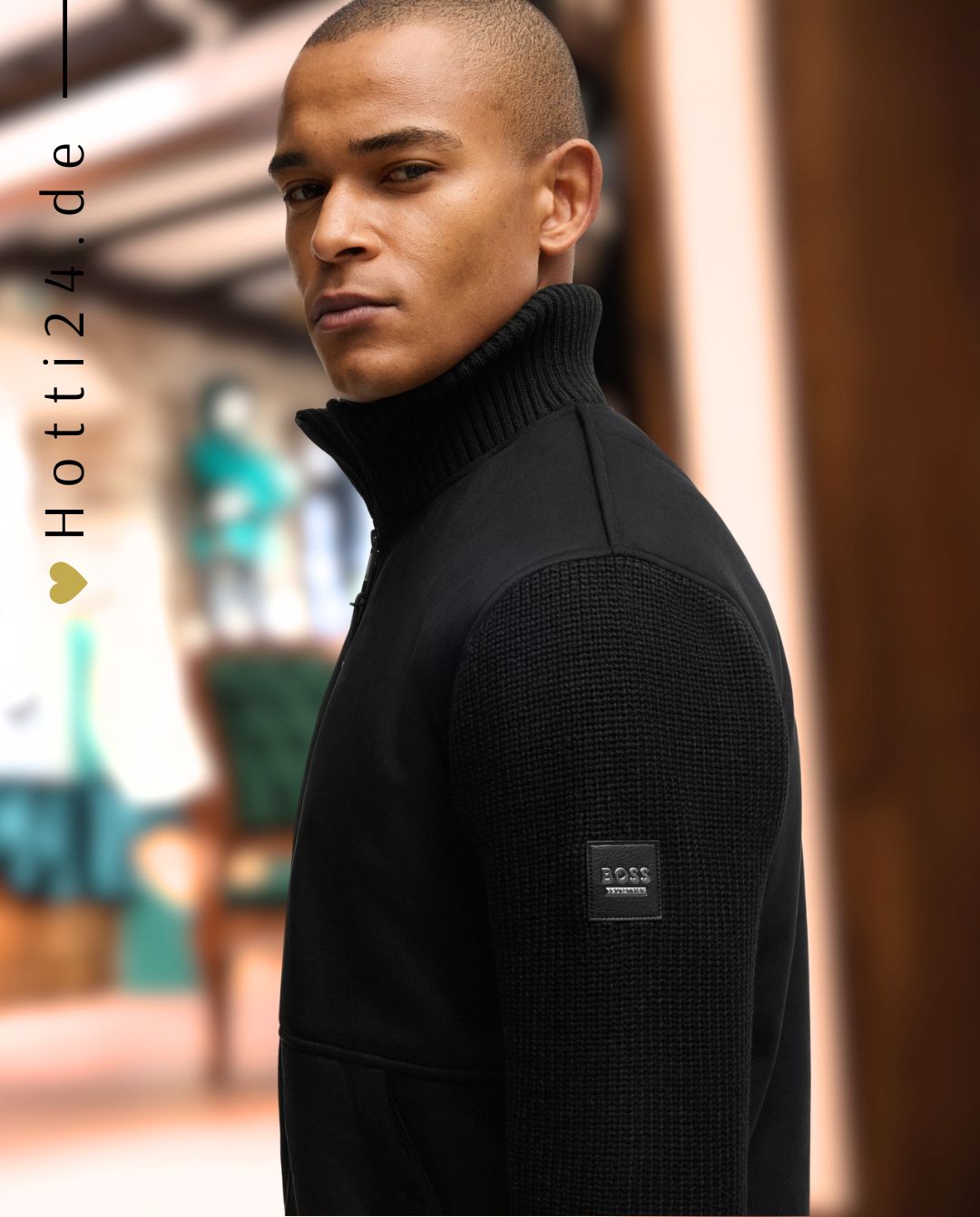 BOSS Equestrian »Jacke Taylor Alcantara Black
