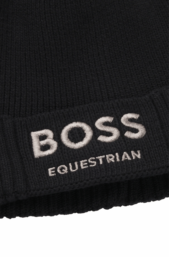 BOSS Equestrian Mütze Fisher Schwarz