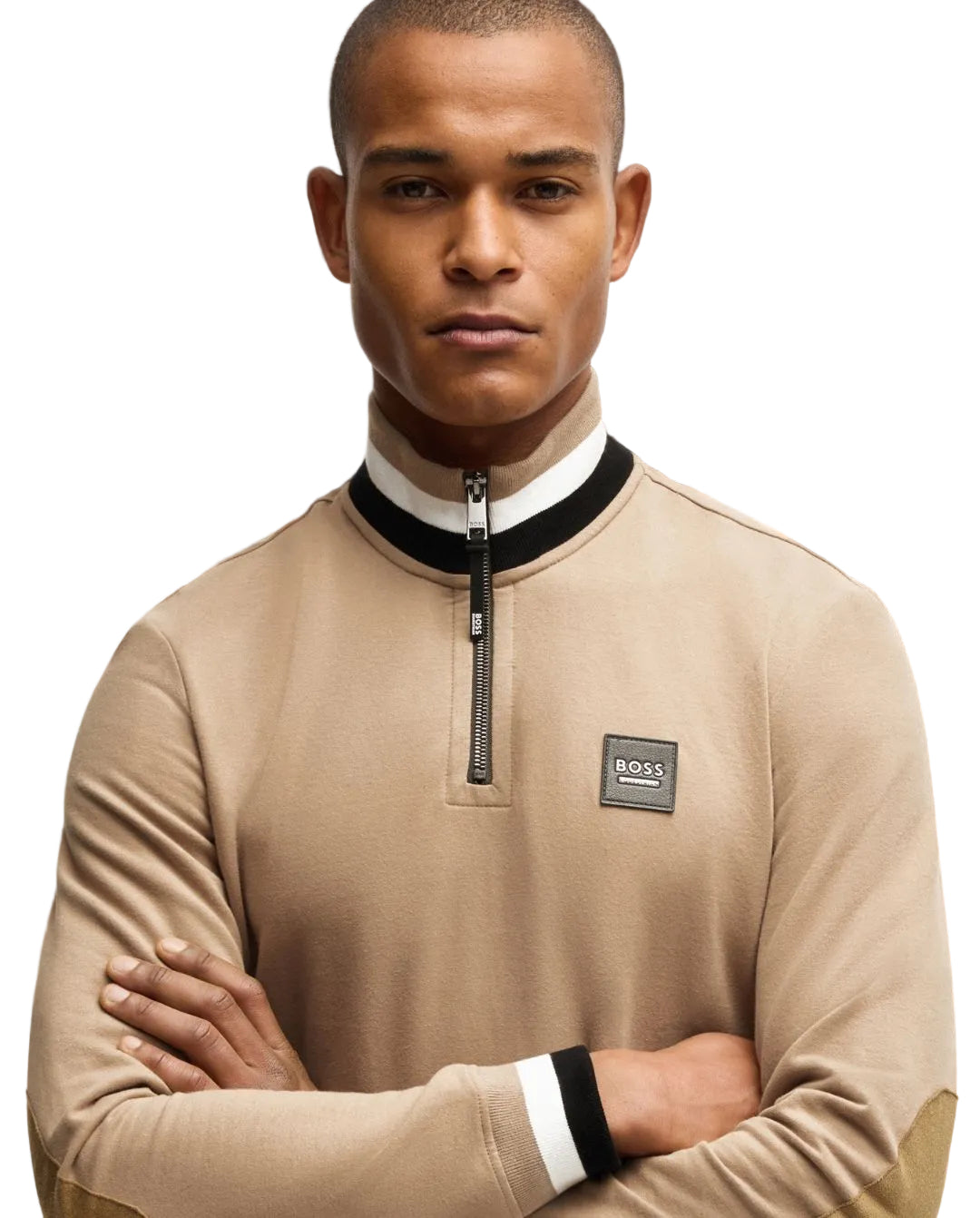 BOSS Equestrian »Sweatshirt Troyer Signature Camel