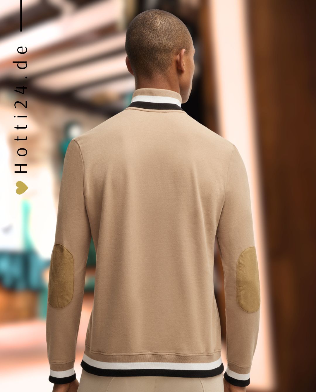 BOSS Equestrian »Sweatshirt Troyer Signature Camel