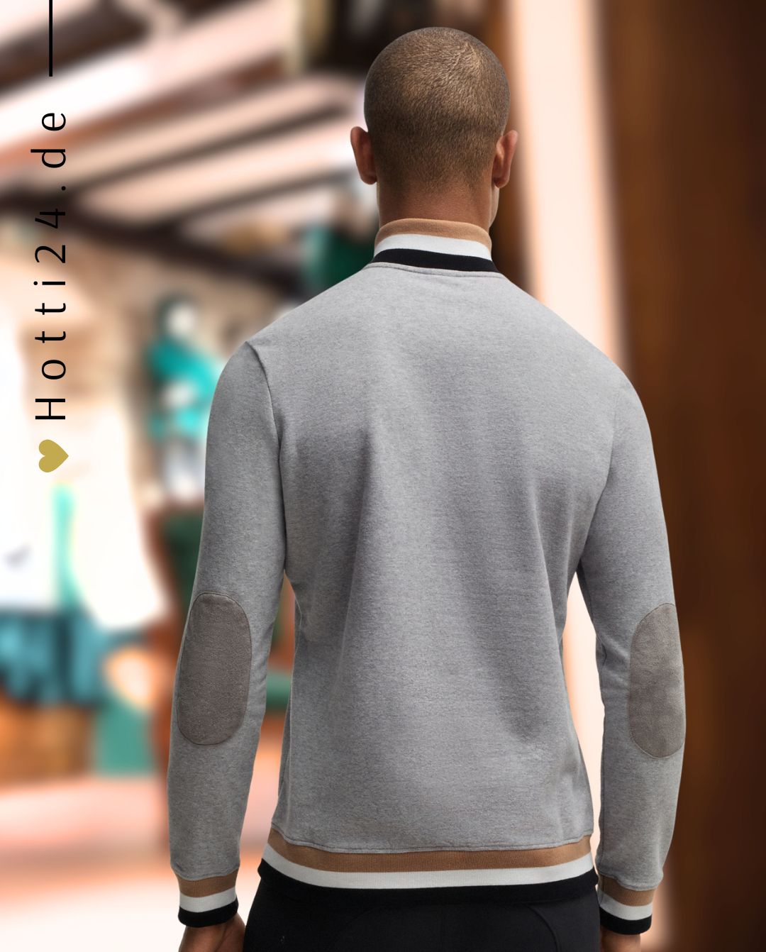 BOSS Equestrian »Sweatshirt Troyer Signature Greymelange
