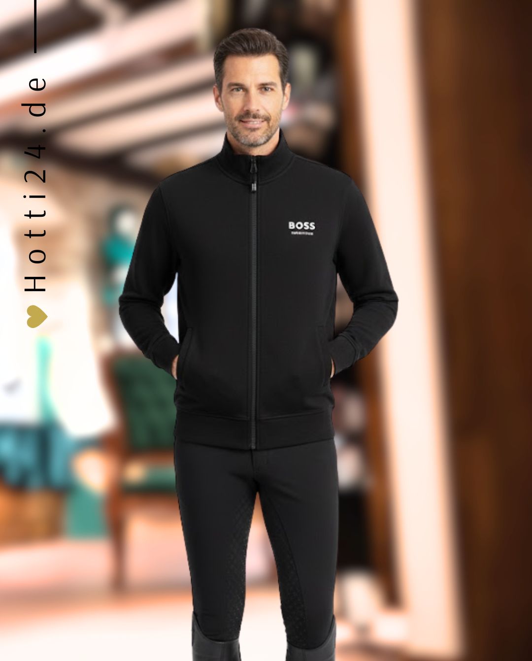 BOSS Equestrian »Trainingsjacke Rome Black