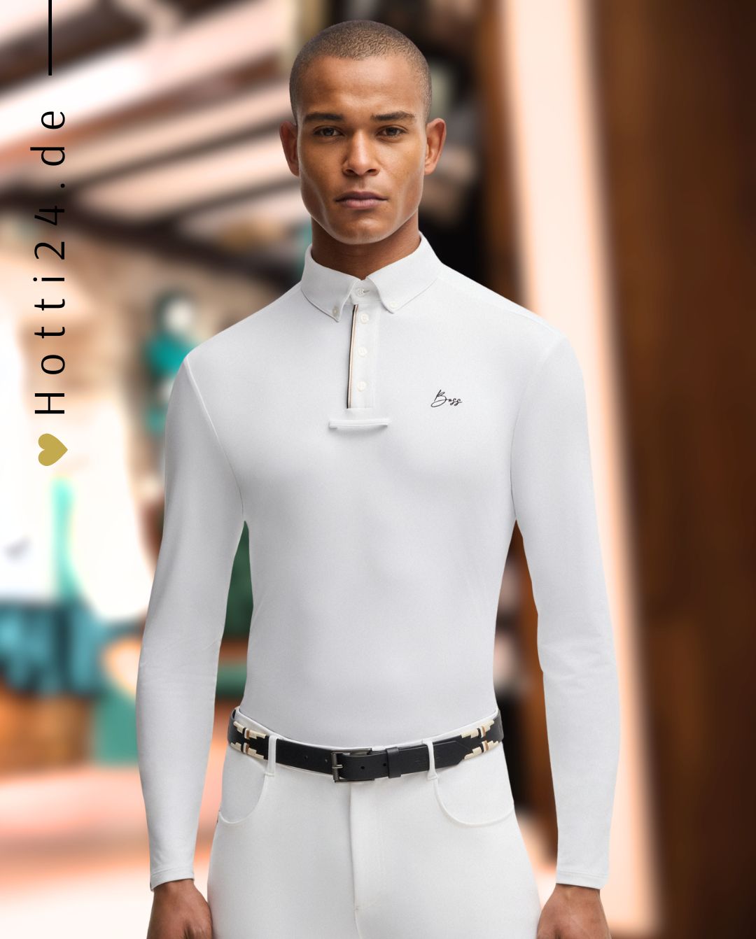 BOSS Equestrian »Turniershirt Nick Peached White