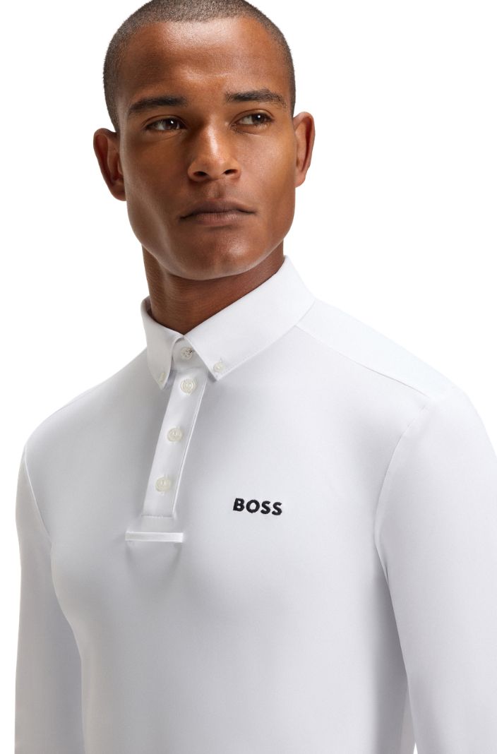 BOSS Equestrian Turniershirt Nick Weiß