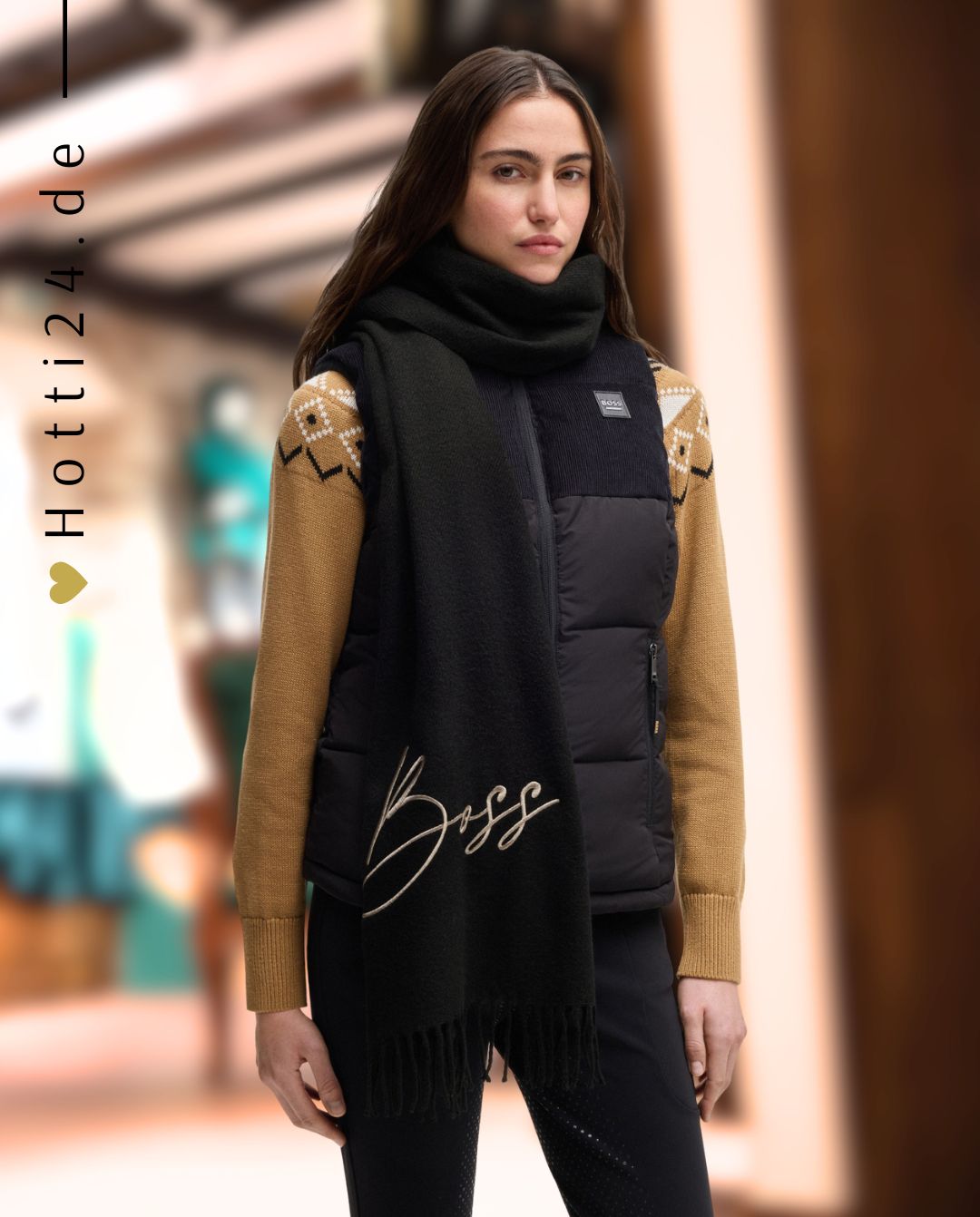 BOSS Equestrian »Scarf Logo Black