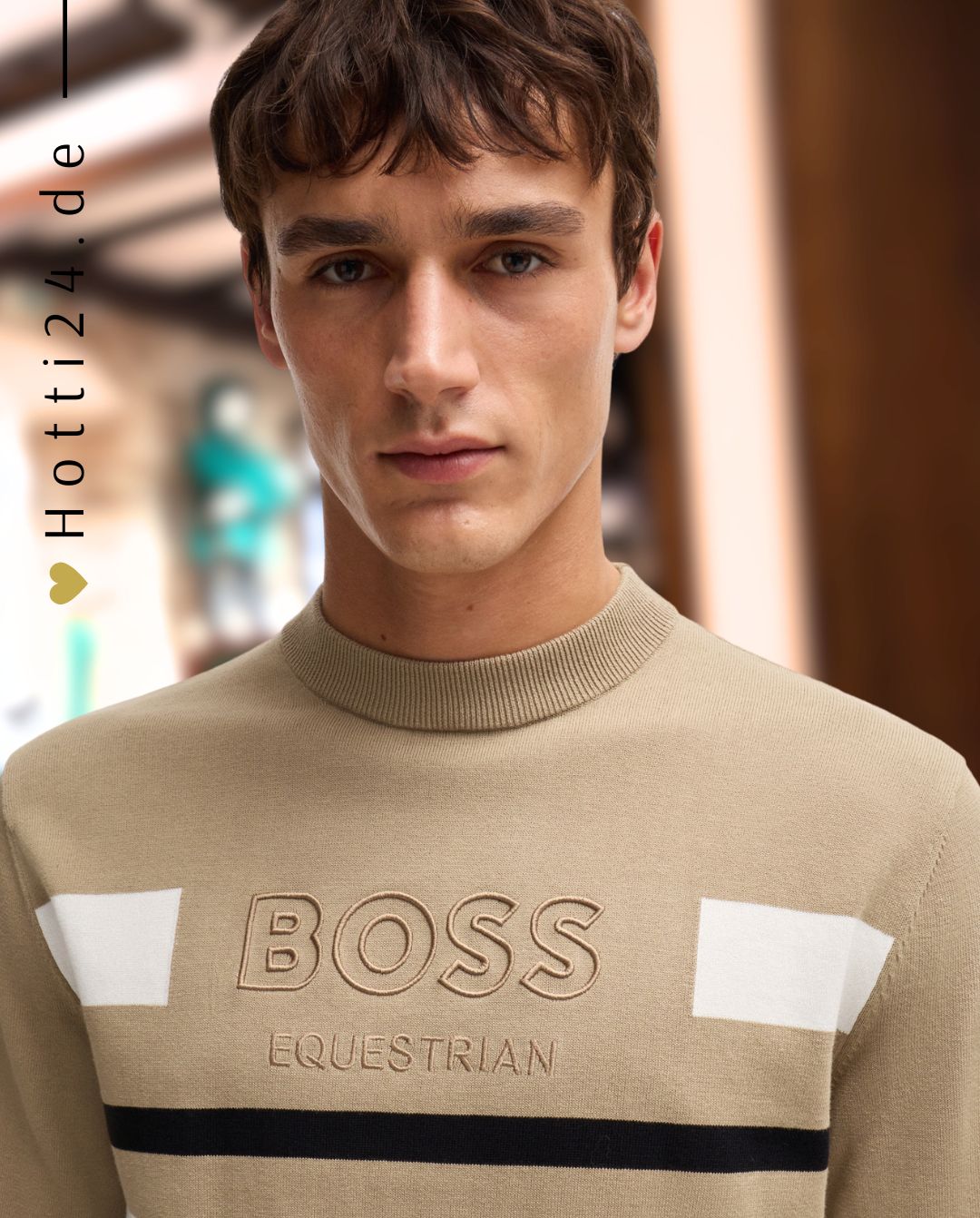 BOSS Equestrian »Strickpullover Brad Jumper Sand