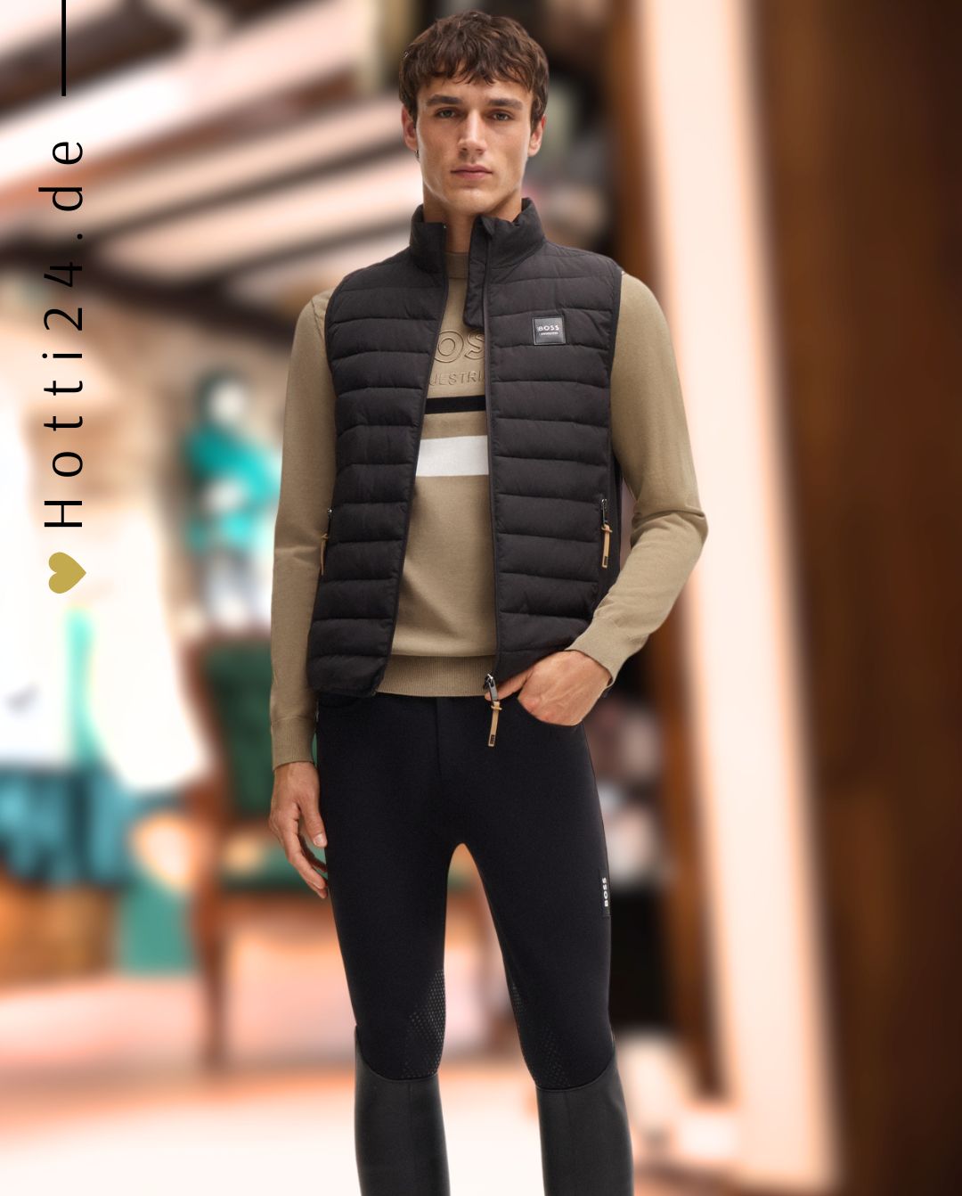 BOSS Equestrian »Strickpullover Brad Jumper Sand