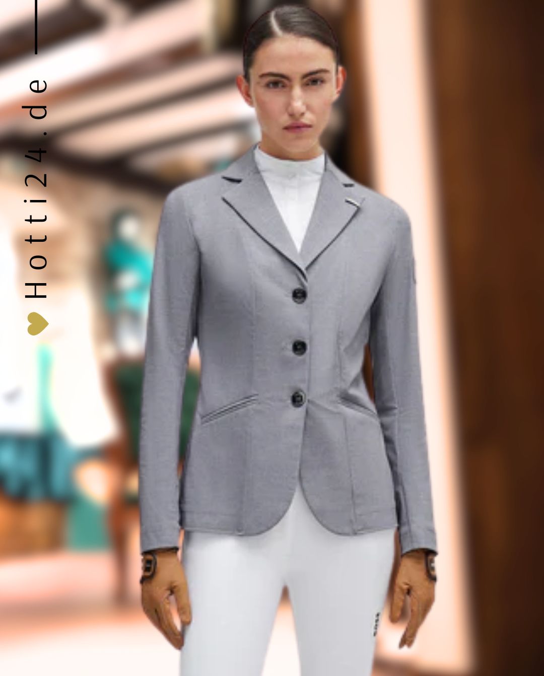 BOSS Equestrian »Turnierbluse Emma Houndstooth Grey