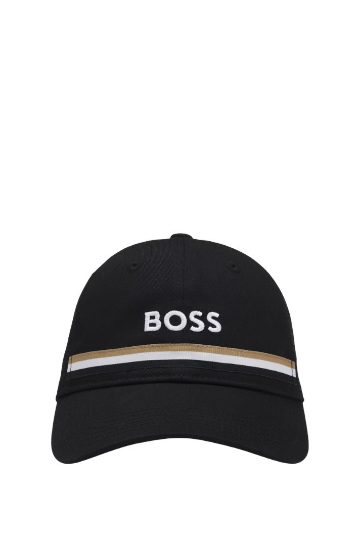 boss-equestrian-unisex-cap-tape-black-b7u1602-001