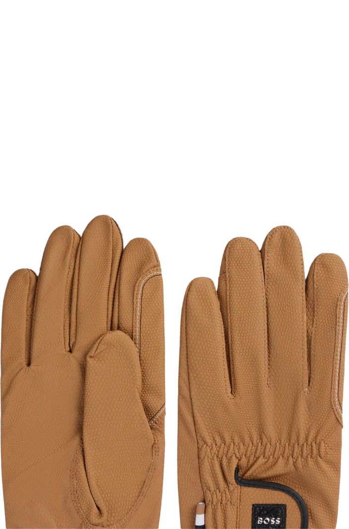 BOSS Equestrian Riding Gloves Hybrid Camel