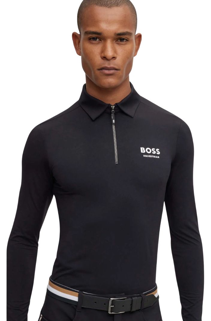 BOSS Equestrian »Men's Long-Sleeved Riding Shirt Elton Black 🏷️