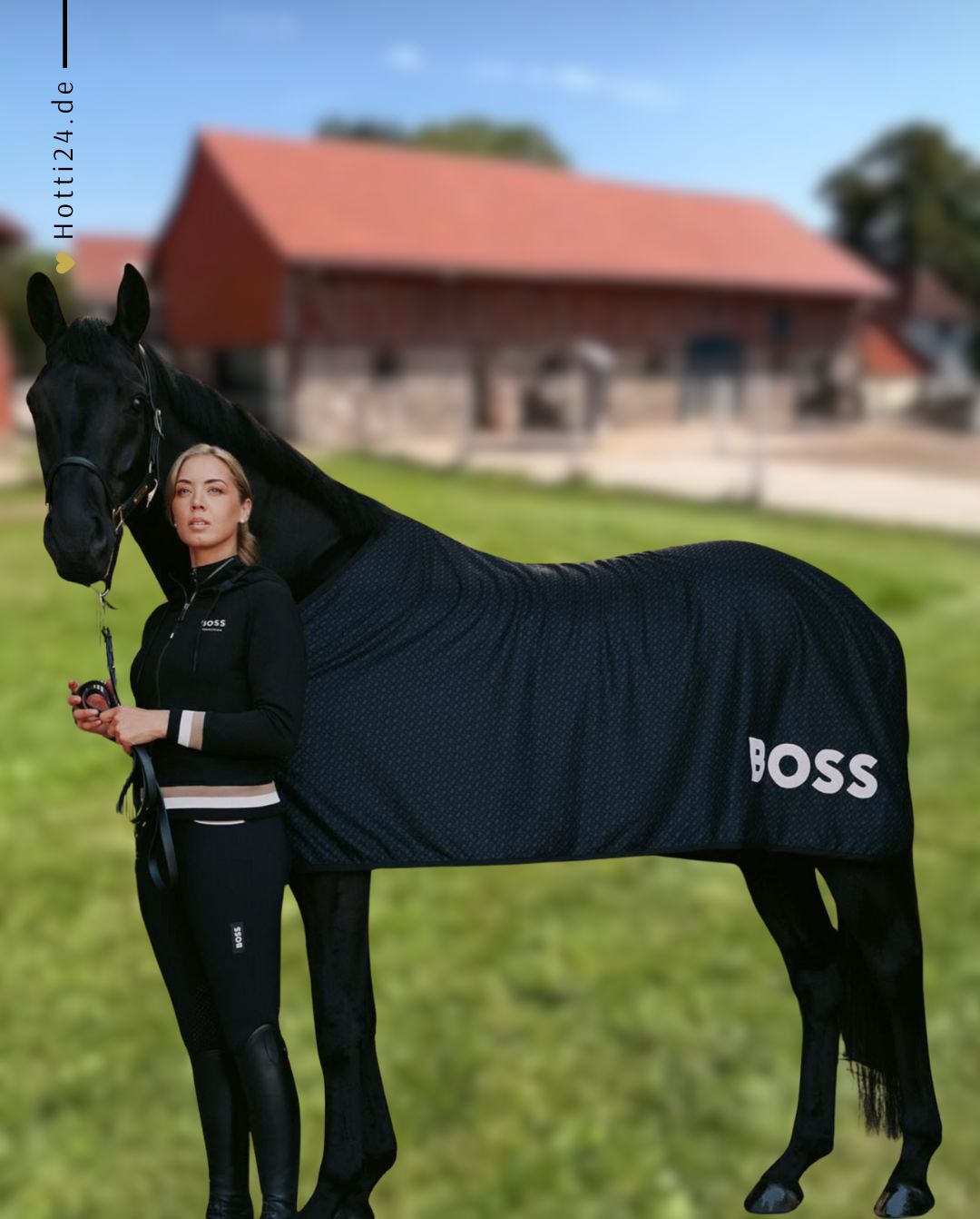 BOSS Equestrian »Abschwitzdecke Monogram Black