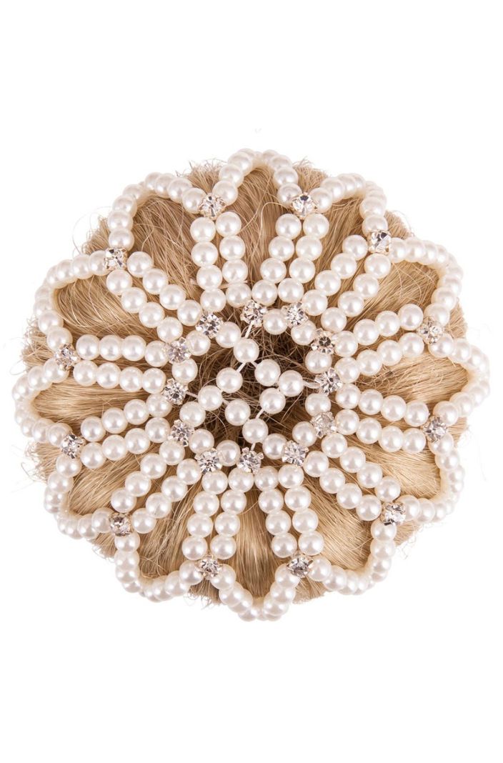 BR Haarnetz Pearl Diamond Weiß