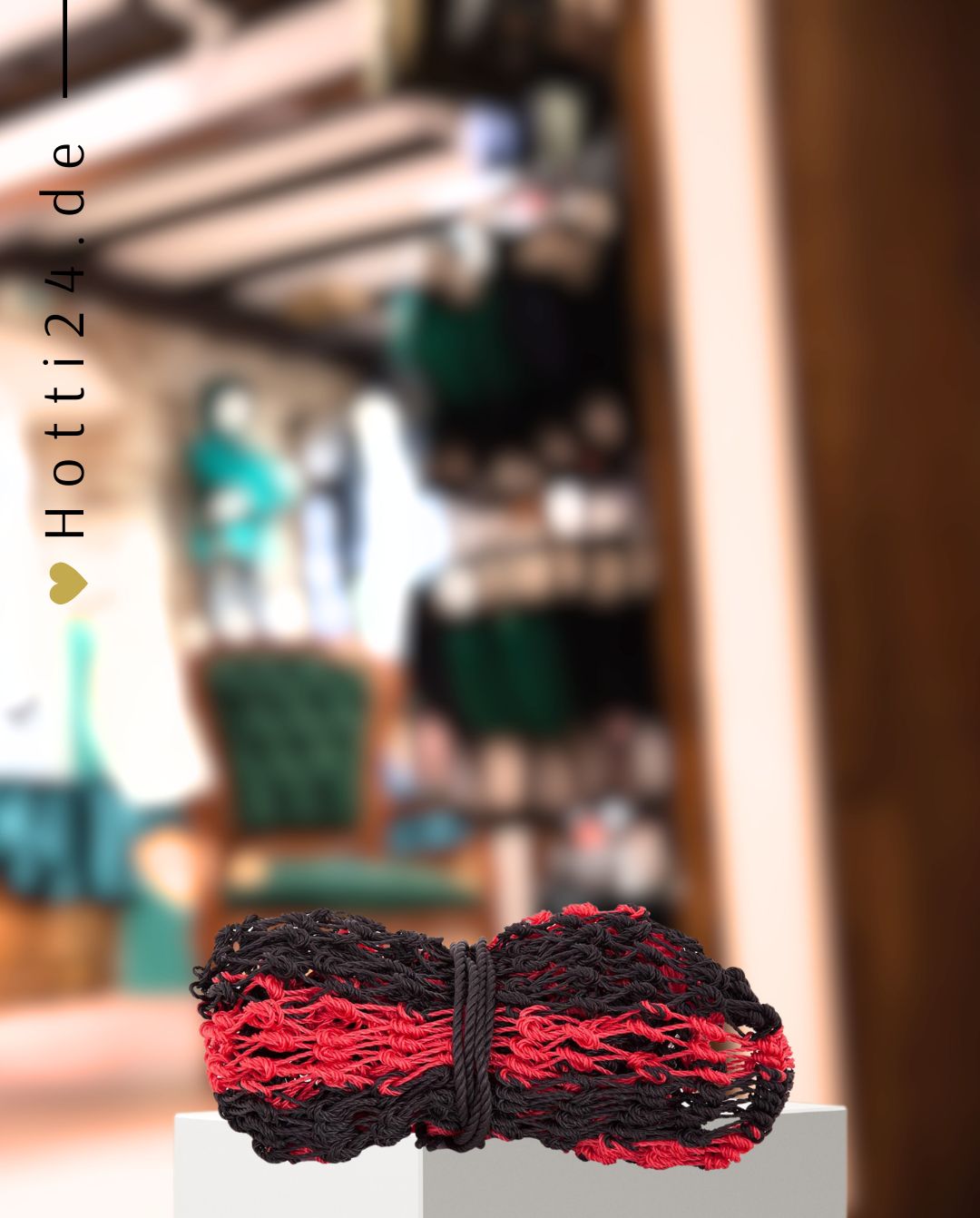 BR »Heunetz Schwarz/Rot 4 x 4 cm