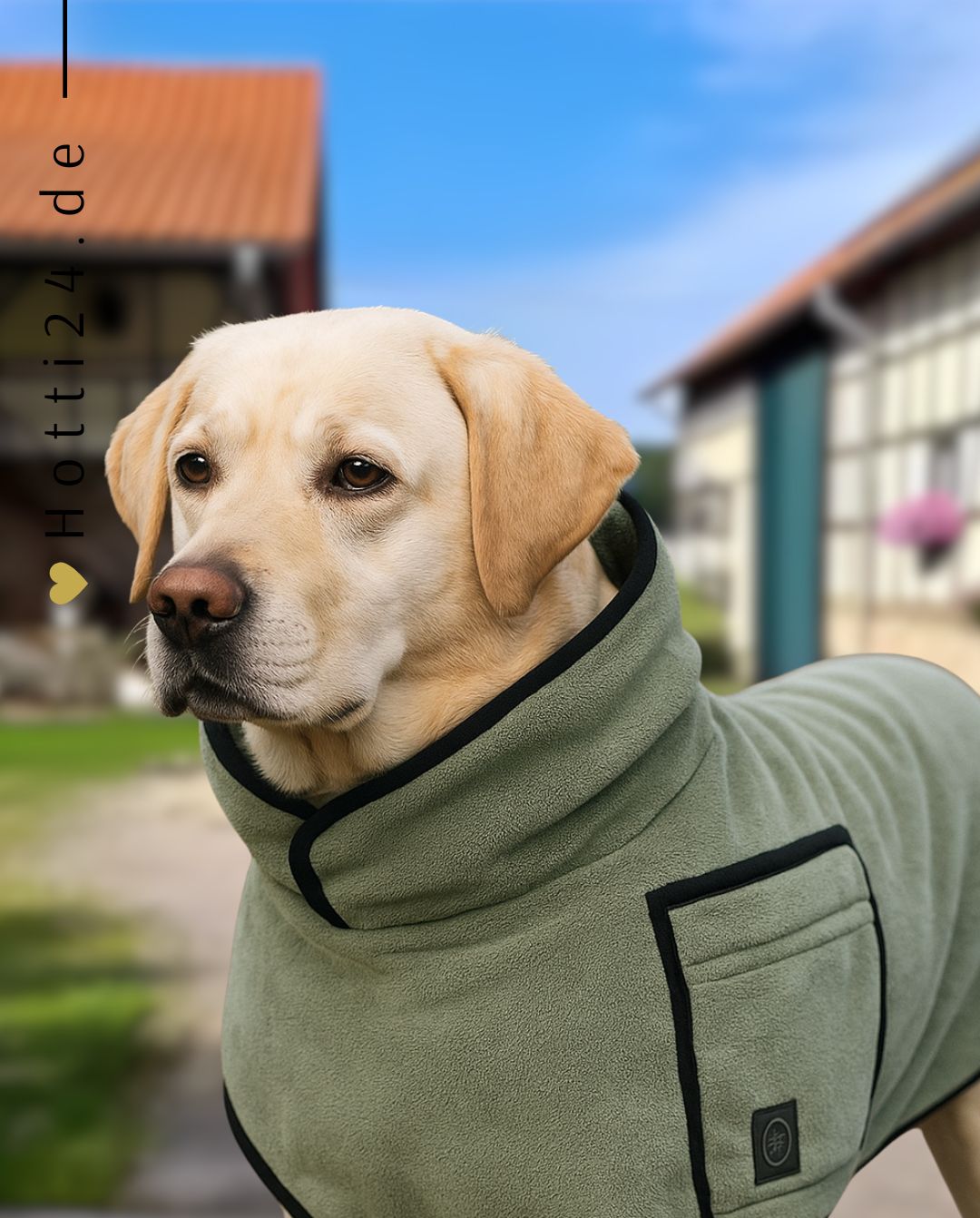 BR »Dog Bathrobe Slate Grey