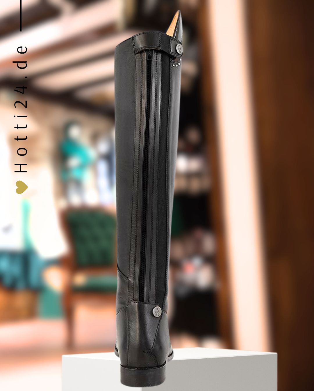 BR »Reitstiefel Menaggio Swarovski Black