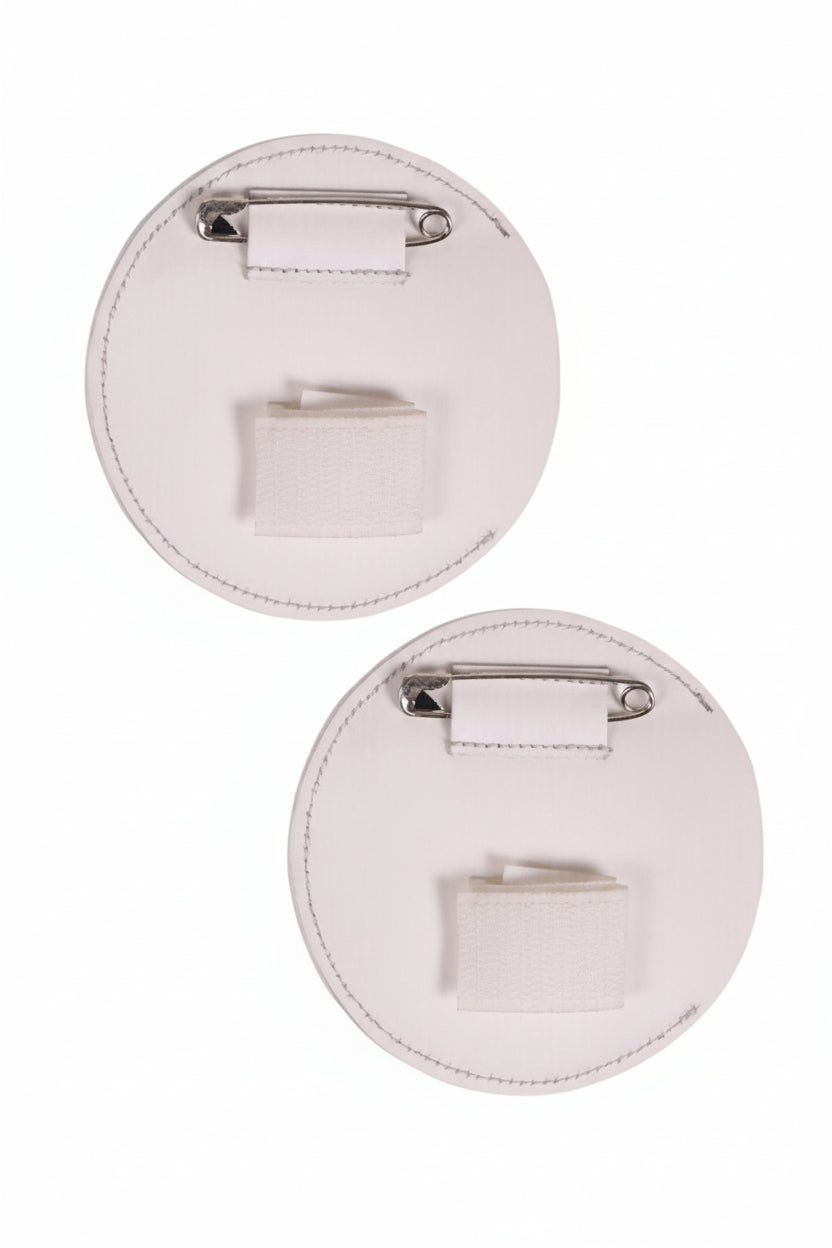 QHP Startnummern Ricki 3-stellig / 2er-Set White