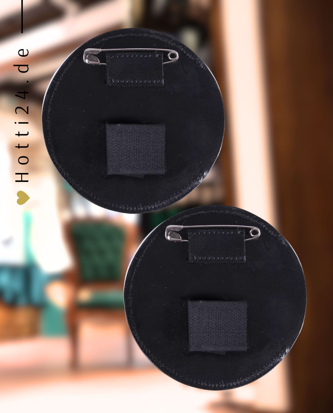 QHP »Startnummern Ricki 3-stellig 2er Set Black