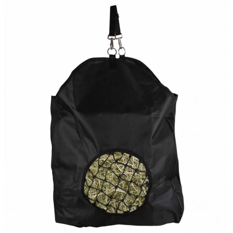 QHP Hay Bag Luxury 4-5 kg Black 5x5