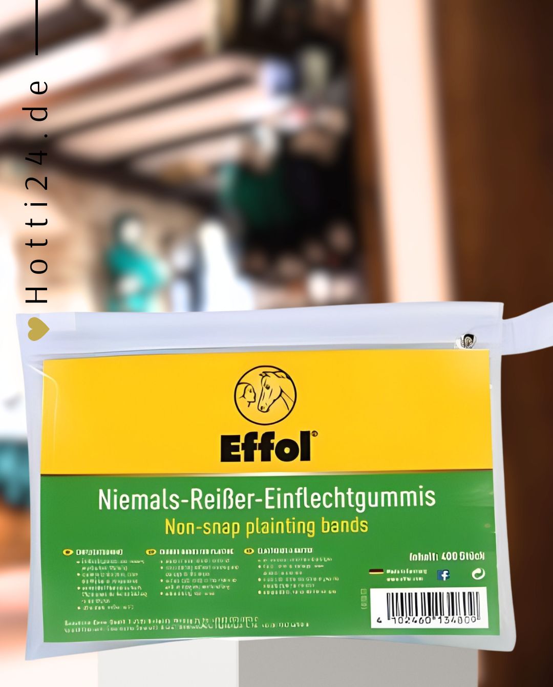 EFFOL »Mähnengummis Einflechtgummis 400 Stück Black