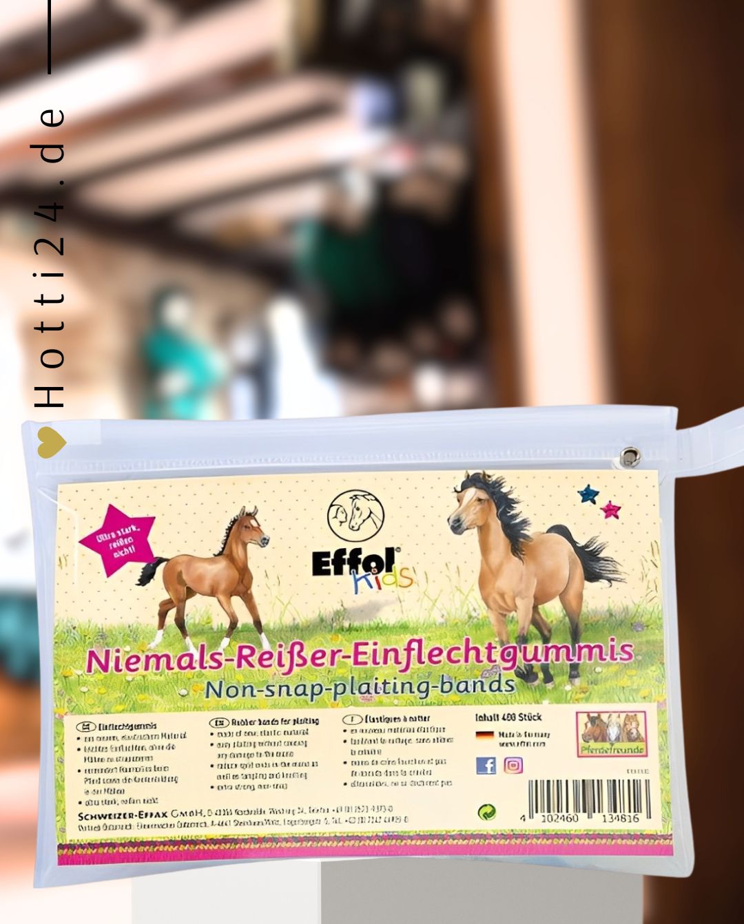 EFFOL »Mähnengummis Einflechtgummis 400 Stück Bunt